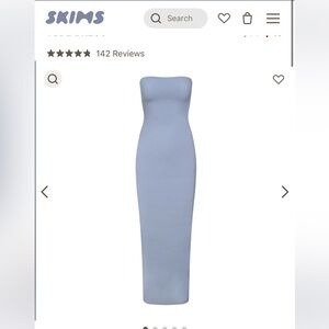 Skims tube dress slate grey size S